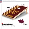 image:imageNFL 2 x 3 Solid Wood Cornhole Set with Direct Print HD Team Graphics  Great Gift for Any Football Fan Bean Bag Toss Family Outdoor GamesWashington Commanders