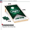 image:imageNFL Football 2 x 4 Regulation Size Solid Wood Cornhole Set with Direct Print HD Team Graphics Great Gift for Any Football Fan Bean Bag Toss Family Outdoor GameNew York Jets