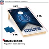 image:imageNFL Football 2 x 4 Regulation Size Solid Wood Cornhole Set with Direct Print HD Team Graphics Great Gift for Any Football Fan Bean Bag Toss Family Outdoor GameIndianapolis Colts