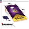 image:imageNFL Football 2 x 4 Regulation Size Solid Wood Cornhole Set with Direct Print HD Team Graphics Great Gift for Any Football Fan Bean Bag Toss Family Outdoor GameMinnesota Vikings