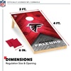 image:imageNFL Football 2 x 4 Regulation Size Solid Wood Cornhole Set with Direct Print HD Team Graphics Great Gift for Any Football Fan Bean Bag Toss Family Outdoor GameAtlanta Falcons
