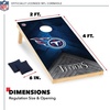 image:imageNFL Football 2 x 4 Regulation Size Solid Wood Cornhole Set with Direct Print HD Team Graphics Great Gift for Any Football Fan Bean Bag Toss Family Outdoor GameTennessee Titans