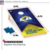 image:imageNFL Football 2 x 4 Regulation Size Solid Wood Cornhole Set with Direct Print HD Team Graphics Great Gift for Any Football Fan Bean Bag Toss Family Outdoor GameLos Angeles Rams