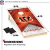 image:imageNFL Football 2 x 4 Regulation Size Solid Wood Cornhole Set with Direct Print HD Team Graphics Great Gift for Any Football Fan Bean Bag Toss Family Outdoor GameCincinnati Bengals