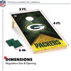 image:imageNFL Football 2 x 4 Regulation Size Solid Wood Cornhole Set with Direct Print HD Team Graphics Great Gift for Any Football Fan Bean Bag Toss Family Outdoor GameGreen Bay Packers