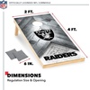 image:imageNFL Football 2 x 4 Regulation Size Solid Wood Cornhole Set with Direct Print HD Team Graphics Great Gift for Any Football Fan Bean Bag Toss Family Outdoor GameLas Vegas Raiders