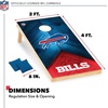 image:imageNFL Football 2 x 4 Regulation Size Solid Wood Cornhole Set with Direct Print HD Team Graphics Great Gift for Any Football Fan Bean Bag Toss Family Outdoor GameBuffalo Bills