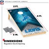 image:imageNFL Football 2 x 4 Regulation Size Solid Wood Cornhole Set with Direct Print HD Team Graphics Great Gift for Any Football Fan Bean Bag Toss Family Outdoor GameDetroit Lions