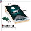 image:imageNFL Football 2 x 4 Regulation Size Solid Wood Cornhole Set with Direct Print HD Team Graphics Great Gift for Any Football Fan Bean Bag Toss Family Outdoor GamePhiladelphia Eagles