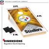 image:imageNFL Football 2 x 4 Regulation Size Solid Wood Cornhole Set with Direct Print HD Team Graphics Great Gift for Any Football Fan Bean Bag Toss Family Outdoor GamePittsburgh Steelers