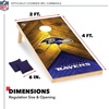 image:imageNFL Football 2 x 4 Regulation Size Solid Wood Cornhole Set with Direct Print HD Team Graphics Great Gift for Any Football Fan Bean Bag Toss Family Outdoor GameBaltimore Ravens