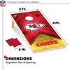 image:imageNFL Football 2 x 4 Regulation Size Solid Wood Cornhole Set with Direct Print HD Team Graphics Great Gift for Any Football Fan Bean Bag Toss Family Outdoor GameKansas City Chiefs