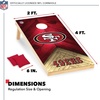 image:imageNFL Football 2 x 4 Regulation Size Solid Wood Cornhole Set with Direct Print HD Team Graphics Great Gift for Any Football Fan Bean Bag Toss Family Outdoor GameSan Francisco 49ers