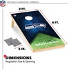 image:imageNFL Football 2 x 4 Regulation Size Solid Wood Cornhole Set with Direct Print HD Team Graphics Great Gift for Any Football Fan Bean Bag Toss Family Outdoor GameSeattle Seahawks
