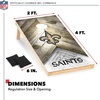 image:imageNFL Football 2 x 4 Regulation Size Solid Wood Cornhole Set with Direct Print HD Team Graphics Great Gift for Any Football Fan Bean Bag Toss Family Outdoor GameNew Orleans Saints