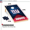 image:imageNFL Football 2 x 4 Regulation Size Solid Wood Cornhole Set with Direct Print HD Team Graphics Great Gift for Any Football Fan Bean Bag Toss Family Outdoor GameNew York Giants