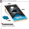 image:imageNFL Football 2 x 4 Regulation Size Solid Wood Cornhole Set with Direct Print HD Team Graphics Great Gift for Any Football Fan Bean Bag Toss Family Outdoor GameCarolina Panthers