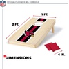 image:imageNFL Football Portable Size 1 x 2 Solid Wood Cornhole Set with Direct Print HD Team Graphics  Travel SizeArizona Cardinals