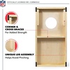 image:imageNFL Football Portable Size 1 x 2 Solid Wood Cornhole Set with Direct Print HD Team Graphics  Travel SizeAtlanta Falcons