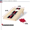 image:imageNFL Football Portable Size 1 x 2 Solid Wood Cornhole Set with Direct Print HD Team Graphics  Travel SizeAtlanta Falcons