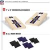 image:imageNFL Football Portable Size 1 x 2 Solid Wood Cornhole Set with Direct Print HD Team Graphics  Travel SizeBaltimore Ravens