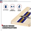 image:imageNFL Football Portable Size 1 x 2 Solid Wood Cornhole Set with Direct Print HD Team Graphics  Travel SizeBaltimore Ravens