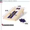 image:imageNFL Football Portable Size 1 x 2 Solid Wood Cornhole Set with Direct Print HD Team Graphics  Travel SizeBaltimore Ravens