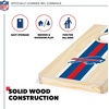 image:imageNFL Football Portable Size 1 x 2 Solid Wood Cornhole Set with Direct Print HD Team Graphics  Travel SizeBuffalo Bills