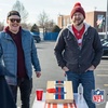 image:imageNFL Football Portable Size 1 x 2 Solid Wood Cornhole Set with Direct Print HD Team Graphics  Travel SizeBuffalo Bills