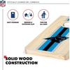 image:imageNFL Football Portable Size 1 x 2 Solid Wood Cornhole Set with Direct Print HD Team Graphics  Travel SizeCarolina Panthers