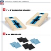 image:imageNFL Football Portable Size 1 x 2 Solid Wood Cornhole Set with Direct Print HD Team Graphics  Travel SizeCarolina Panthers