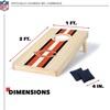 image:imageNFL Football Portable Size 1 x 2 Solid Wood Cornhole Set with Direct Print HD Team Graphics  Travel SizeChicago Bears