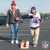image:imageNFL Football Portable Size 1 x 2 Solid Wood Cornhole Set with Direct Print HD Team Graphics  Travel SizeCleveland Browns
