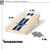 image:imageNFL Football Portable Size 1 x 2 Solid Wood Cornhole Set with Direct Print HD Team Graphics  Travel SizeDallas Cowboys