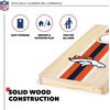 image:imageNFL Football Portable Size 1 x 2 Solid Wood Cornhole Set with Direct Print HD Team Graphics  Travel SizeDenver Broncos