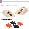 image:imageNFL Football Portable Size 1 x 2 Solid Wood Cornhole Set with Direct Print HD Team Graphics  Travel SizeDenver Broncos
