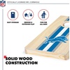 image:imageNFL Football Portable Size 1 x 2 Solid Wood Cornhole Set with Direct Print HD Team Graphics  Travel SizeDetroit Lions