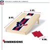 image:imageNFL Football Portable Size 1 x 2 Solid Wood Cornhole Set with Direct Print HD Team Graphics  Travel SizeHouston Texans