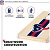 image:imageNFL Football Portable Size 1 x 2 Solid Wood Cornhole Set with Direct Print HD Team Graphics  Travel SizeHouston Texans