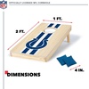 image:imageNFL Football Portable Size 1 x 2 Solid Wood Cornhole Set with Direct Print HD Team Graphics  Travel SizeIndianapolis Colts