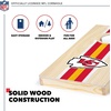 image:imageNFL Football Portable Size 1 x 2 Solid Wood Cornhole Set with Direct Print HD Team Graphics  Travel SizeKansas City Chiefs