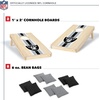 image:imageNFL Football Portable Size 1 x 2 Solid Wood Cornhole Set with Direct Print HD Team Graphics  Travel SizeLas Vegas Raiders