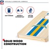 image:imageNFL Football Portable Size 1 x 2 Solid Wood Cornhole Set with Direct Print HD Team Graphics  Travel SizeLos Angeles Chargers