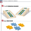 image:imageNFL Football Portable Size 1 x 2 Solid Wood Cornhole Set with Direct Print HD Team Graphics  Travel SizeLos Angeles Chargers