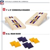 image:imageNFL Football Portable Size 1 x 2 Solid Wood Cornhole Set with Direct Print HD Team Graphics  Travel SizeMinnesota Vikings