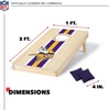 image:imageNFL Football Portable Size 1 x 2 Solid Wood Cornhole Set with Direct Print HD Team Graphics  Travel SizeMinnesota Vikings