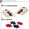 image:imageNFL Football Portable Size 1 x 2 Solid Wood Cornhole Set with Direct Print HD Team Graphics  Travel SizeNew England Patriots