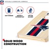 image:imageNFL Football Portable Size 1 x 2 Solid Wood Cornhole Set with Direct Print HD Team Graphics  Travel SizeNew England Patriots