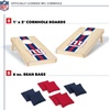 image:imageNFL Football Portable Size 1 x 2 Solid Wood Cornhole Set with Direct Print HD Team Graphics  Travel SizeNew York Giants