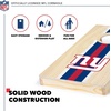 image:imageNFL Football Portable Size 1 x 2 Solid Wood Cornhole Set with Direct Print HD Team Graphics  Travel SizeNew York Giants